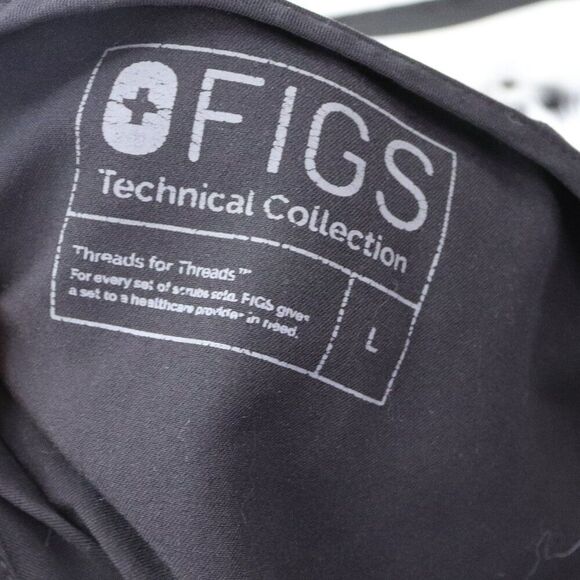 Figs | Technical Collection Black Scrub Top Large - Picture 5 of 7
